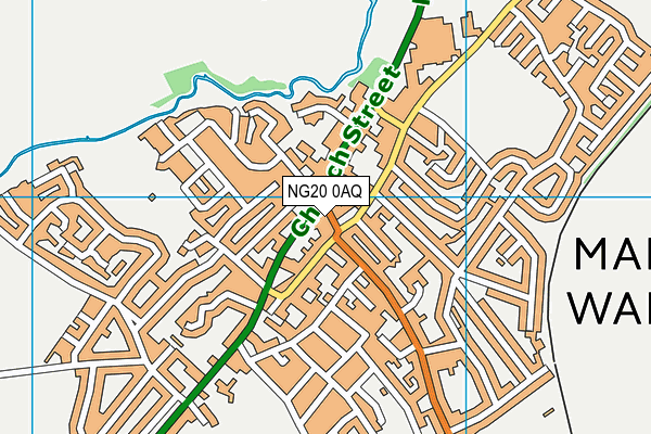 NG20 0AQ map - OS VectorMap District (Ordnance Survey) NG20 0AQ map - OS VectorMap District (Ordnance Survey)