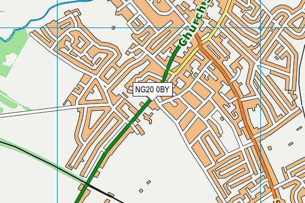 NG20 0BY map - OS VectorMap District (Ordnance Survey) NG20 0BY map - OS VectorMap District (Ordnance Survey)