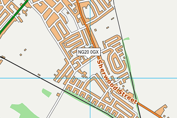 NG20 0GX map - OS VectorMap District (Ordnance Survey) NG20 0GX map - OS VectorMap District (Ordnance Survey)