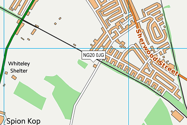 NG20 0JG map - OS VectorMap District (Ordnance Survey) NG20 0JG map - OS VectorMap District (Ordnance Survey)