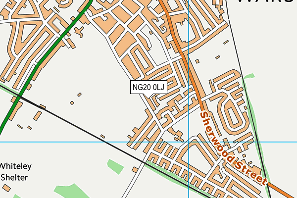 NG20 0LJ map - OS VectorMap District (Ordnance Survey) NG20 0LJ map - OS VectorMap District (Ordnance Survey)