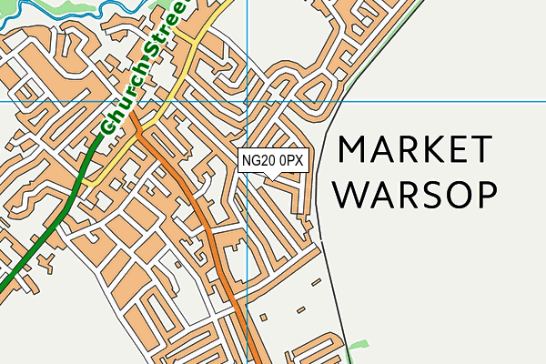 NG20 0PX map - OS VectorMap District (Ordnance Survey) NG20 0PX map - OS VectorMap District (Ordnance Survey)