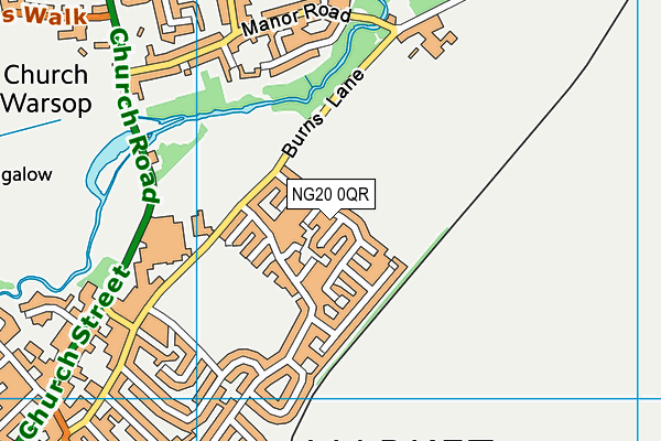 NG20 0QR map - OS VectorMap District (Ordnance Survey) NG20 0QR map - OS VectorMap District (Ordnance Survey)