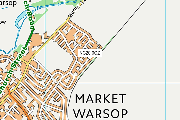 NG20 0QZ map - OS VectorMap District (Ordnance Survey) NG20 0QZ map - OS VectorMap District (Ordnance Survey)