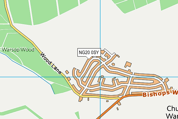 NG20 0SY map - OS VectorMap District (Ordnance Survey) NG20 0SY map - OS VectorMap District (Ordnance Survey)