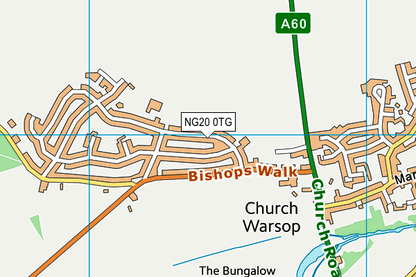 NG20 0TG map - OS VectorMap District (Ordnance Survey) NG20 0TG map - OS VectorMap District (Ordnance Survey)
