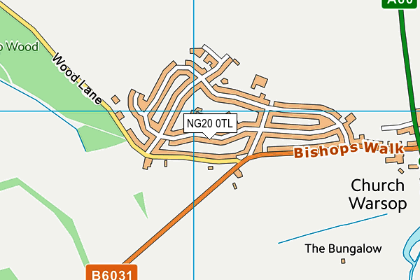 NG20 0TL map - OS VectorMap District (Ordnance Survey) NG20 0TL map - OS VectorMap District (Ordnance Survey)