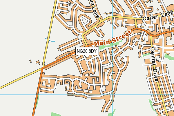 NG20 8DY map - OS VectorMap District (Ordnance Survey) NG20 8DY map - OS VectorMap District (Ordnance Survey)