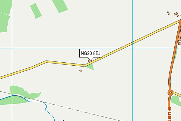 NG20 8EJ map - OS VectorMap District (Ordnance Survey) NG20 8EJ map - OS VectorMap District (Ordnance Survey)