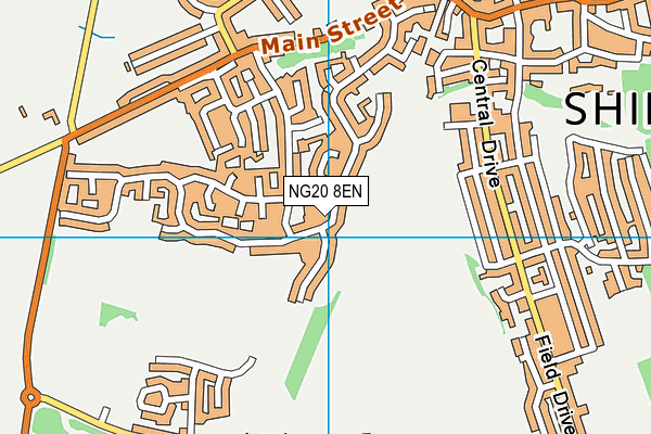 NG20 8EN map - OS VectorMap District (Ordnance Survey) NG20 8EN map - OS VectorMap District (Ordnance Survey)