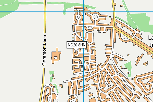 NG20 8HN map - OS VectorMap District (Ordnance Survey) NG20 8HN map - OS VectorMap District (Ordnance Survey)