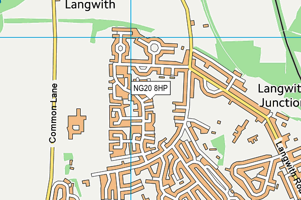NG20 8HP map - OS VectorMap District (Ordnance Survey) NG20 8HP map - OS VectorMap District (Ordnance Survey)