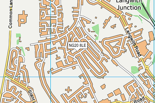 NG20 8LE map - OS VectorMap District (Ordnance Survey) NG20 8LE map - OS VectorMap District (Ordnance Survey)