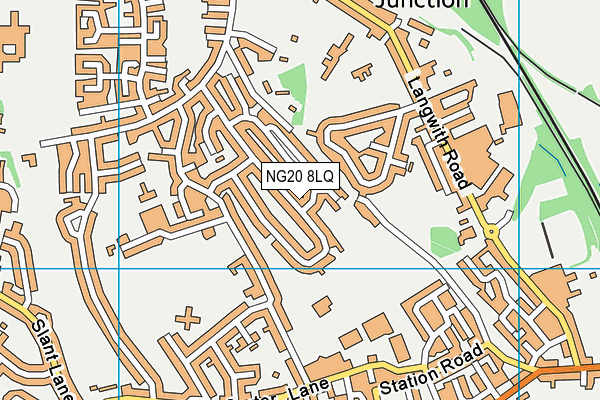 NG20 8LQ map - OS VectorMap District (Ordnance Survey) NG20 8LQ map - OS VectorMap District (Ordnance Survey)