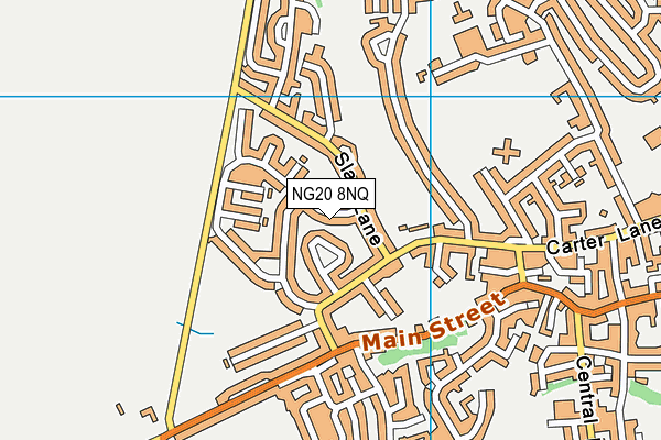 NG20 8NQ map - OS VectorMap District (Ordnance Survey) NG20 8NQ map - OS VectorMap District (Ordnance Survey)
