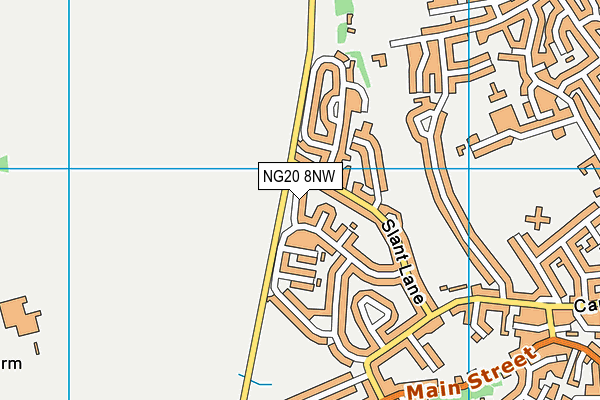 NG20 8NW map - OS VectorMap District (Ordnance Survey) NG20 8NW map - OS VectorMap District (Ordnance Survey)