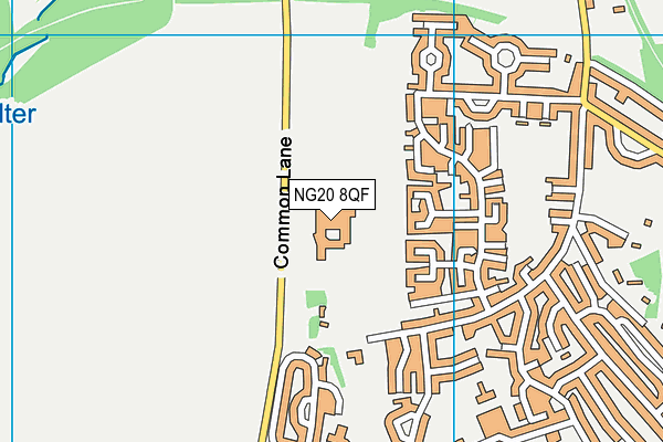 NG20 8QF map - OS VectorMap District (Ordnance Survey) NG20 8QF map - OS VectorMap District (Ordnance Survey)