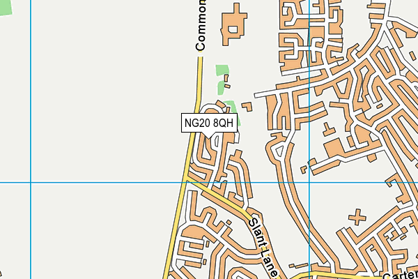 NG20 8QH map - OS VectorMap District (Ordnance Survey) NG20 8QH map - OS VectorMap District (Ordnance Survey)