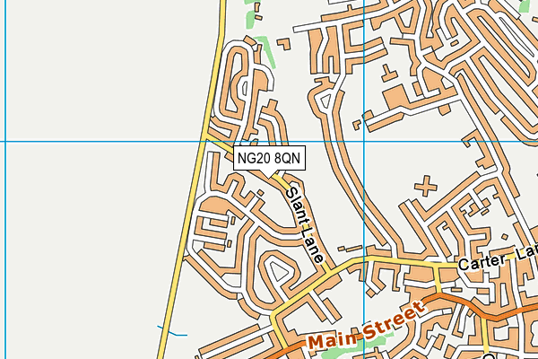 NG20 8QN map - OS VectorMap District (Ordnance Survey) NG20 8QN map - OS VectorMap District (Ordnance Survey)