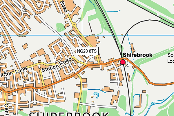 NG20 8TS map - OS VectorMap District (Ordnance Survey) NG20 8TS map - OS VectorMap District (Ordnance Survey)