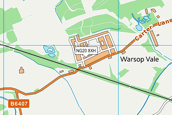 NG20 8XH map - OS VectorMap District (Ordnance Survey) NG20 8XH map - OS VectorMap District (Ordnance Survey)