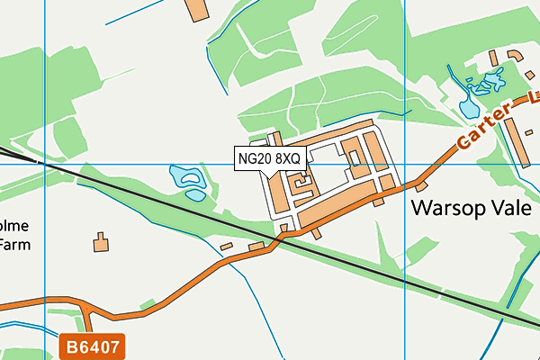 NG20 8XQ map - OS VectorMap District (Ordnance Survey) NG20 8XQ map - OS VectorMap District (Ordnance Survey)