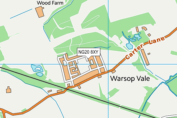NG20 8XY map - OS VectorMap District (Ordnance Survey) NG20 8XY map - OS VectorMap District (Ordnance Survey)