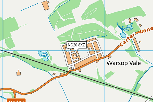 NG20 8XZ map - OS VectorMap District (Ordnance Survey) NG20 8XZ map - OS VectorMap District (Ordnance Survey)