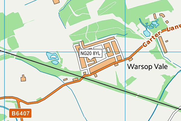 NG20 8YL map - OS VectorMap District (Ordnance Survey) NG20 8YL map - OS VectorMap District (Ordnance Survey)