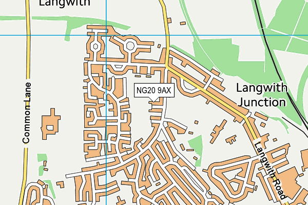 NG20 9AX map - OS VectorMap District (Ordnance Survey) NG20 9AX map - OS VectorMap District (Ordnance Survey)