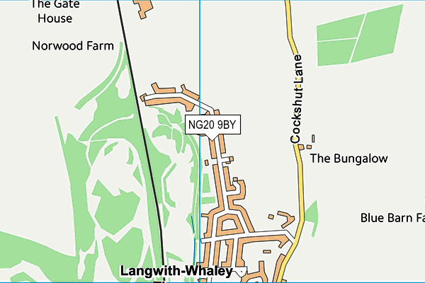 NG20 9BY map - OS VectorMap District (Ordnance Survey) NG20 9BY map - OS VectorMap District (Ordnance Survey)