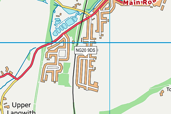 NG20 9DS map - OS VectorMap District (Ordnance Survey) NG20 9DS map - OS VectorMap District (Ordnance Survey)