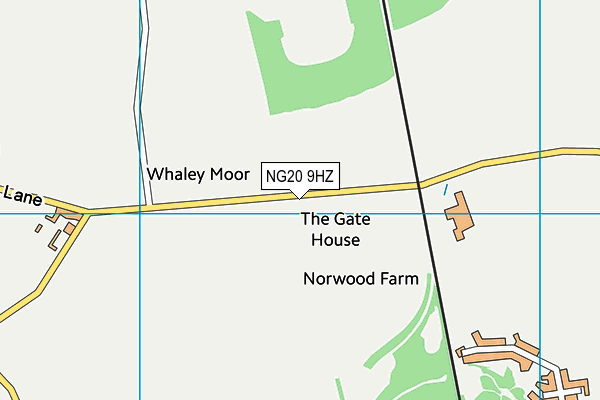 NG20 9HZ map - OS VectorMap District (Ordnance Survey) NG20 9HZ map - OS VectorMap District (Ordnance Survey)