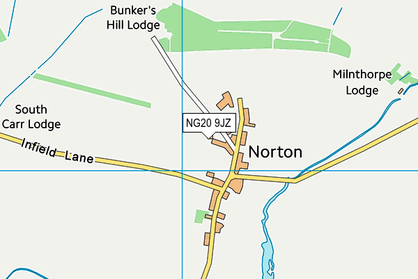 NG20 9JZ map - OS VectorMap District (Ordnance Survey) NG20 9JZ map - OS VectorMap District (Ordnance Survey)