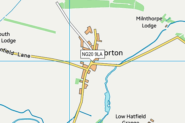 NG20 9LA map - OS VectorMap District (Ordnance Survey) NG20 9LA map - OS VectorMap District (Ordnance Survey)