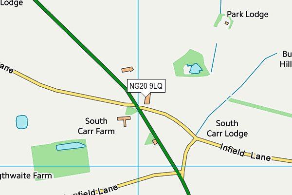 NG20 9LQ map - OS VectorMap District (Ordnance Survey) NG20 9LQ map - OS VectorMap District (Ordnance Survey)