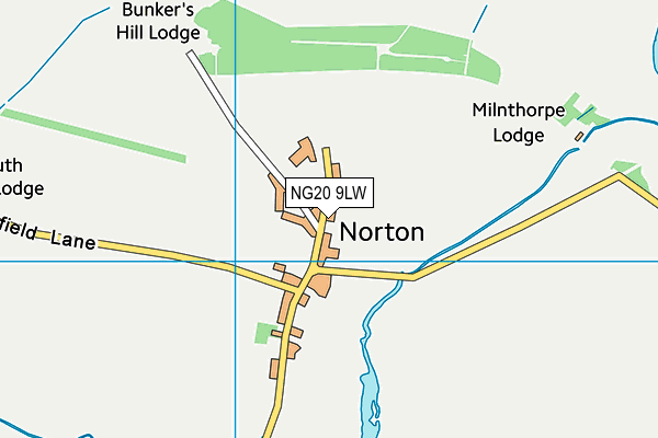 NG20 9LW map - OS VectorMap District (Ordnance Survey) NG20 9LW map - OS VectorMap District (Ordnance Survey)