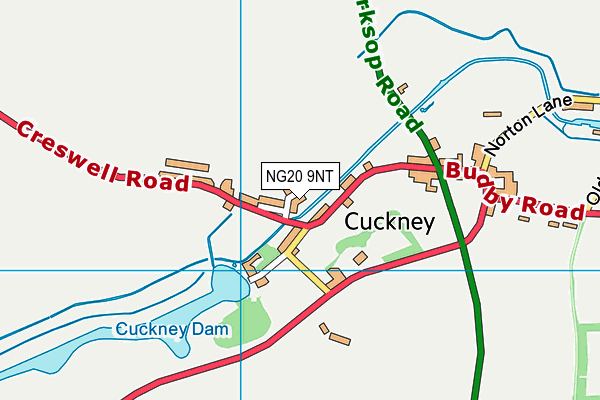 NG20 9NT map - OS VectorMap District (Ordnance Survey) NG20 9NT map - OS VectorMap District (Ordnance Survey)