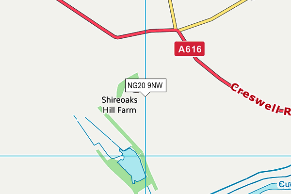 NG20 9NW map - OS VectorMap District (Ordnance Survey) NG20 9NW map - OS VectorMap District (Ordnance Survey)