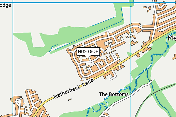 NG20 9QF map - OS VectorMap District (Ordnance Survey) NG20 9QF map - OS VectorMap District (Ordnance Survey)