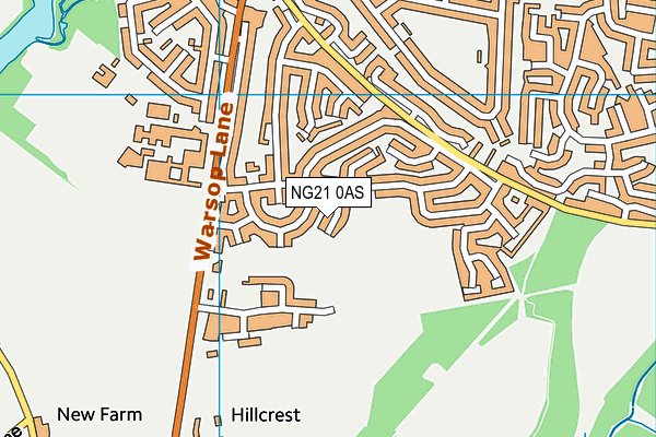 NG21 0AS map - OS VectorMap District (Ordnance Survey) NG21 0AS map - OS VectorMap District (Ordnance Survey)