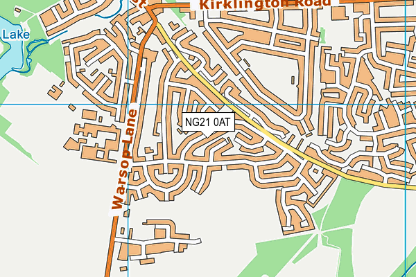 NG21 0AT map - OS VectorMap District (Ordnance Survey) NG21 0AT map - OS VectorMap District (Ordnance Survey)