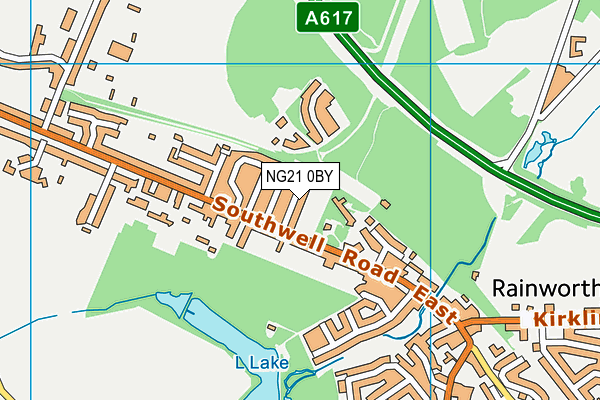 NG21 0BY map - OS VectorMap District (Ordnance Survey) NG21 0BY map - OS VectorMap District (Ordnance Survey)