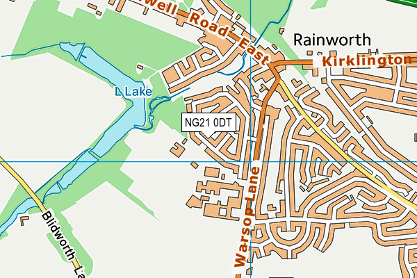NG21 0DT map - OS VectorMap District (Ordnance Survey) NG21 0DT map - OS VectorMap District (Ordnance Survey)