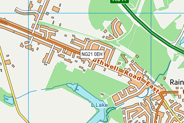 NG21 0EH map - OS VectorMap District (Ordnance Survey) NG21 0EH map - OS VectorMap District (Ordnance Survey)