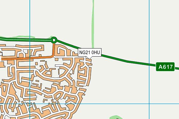 NG21 0HU map - OS VectorMap District (Ordnance Survey) NG21 0HU map - OS VectorMap District (Ordnance Survey)
