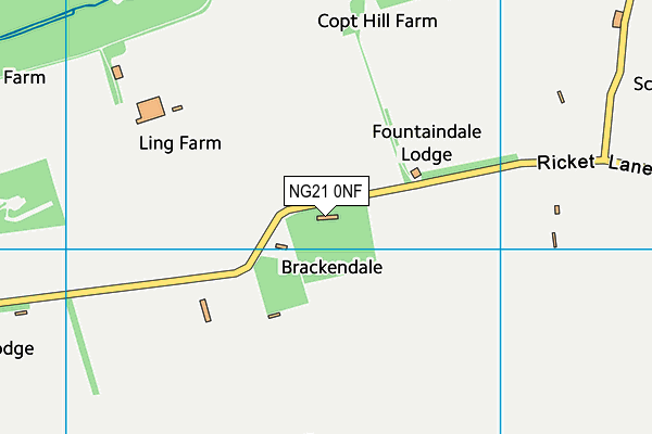 NG21 0NF map - OS VectorMap District (Ordnance Survey) NG21 0NF map - OS VectorMap District (Ordnance Survey)