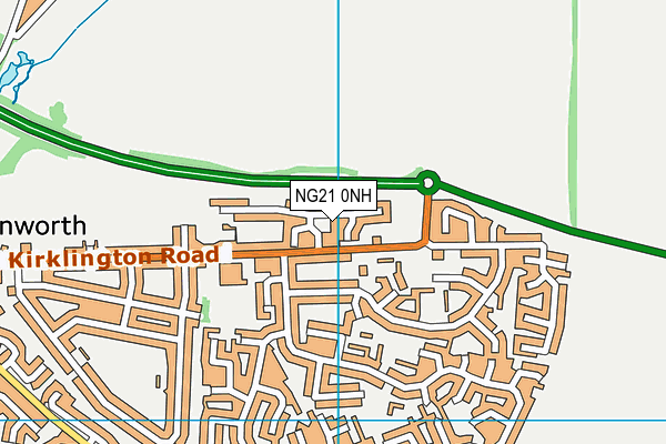 NG21 0NH map - OS VectorMap District (Ordnance Survey) NG21 0NH map - OS VectorMap District (Ordnance Survey)