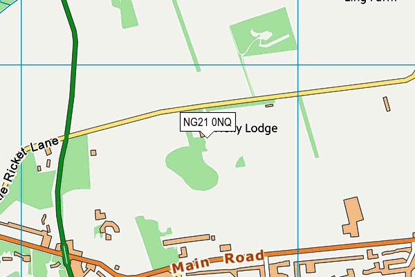 NG21 0NQ map - OS VectorMap District (Ordnance Survey) NG21 0NQ map - OS VectorMap District (Ordnance Survey)