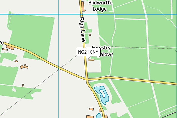 NG21 0NY map - OS VectorMap District (Ordnance Survey) NG21 0NY map - OS VectorMap District (Ordnance Survey)